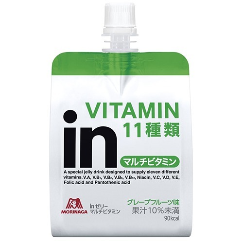 森永製菓 inゼリー マルチビタミン グレープフルーツ味(180g)の商品画像