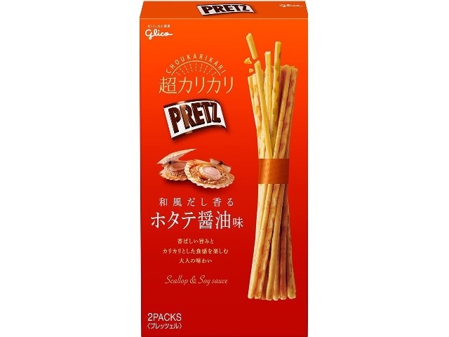 グリコ 超カリカリプリッツ 和風だし香る ホタテ醤油味 55g