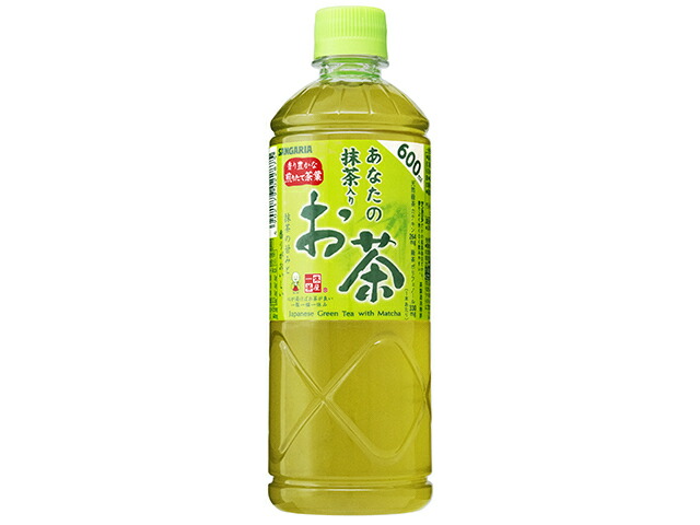 サンガリア あなたの抹茶入りお茶 ペット 600ml