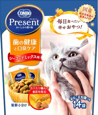 コンボ プレゼント キャット おやつ 歯の健康と口臭ケア 42g