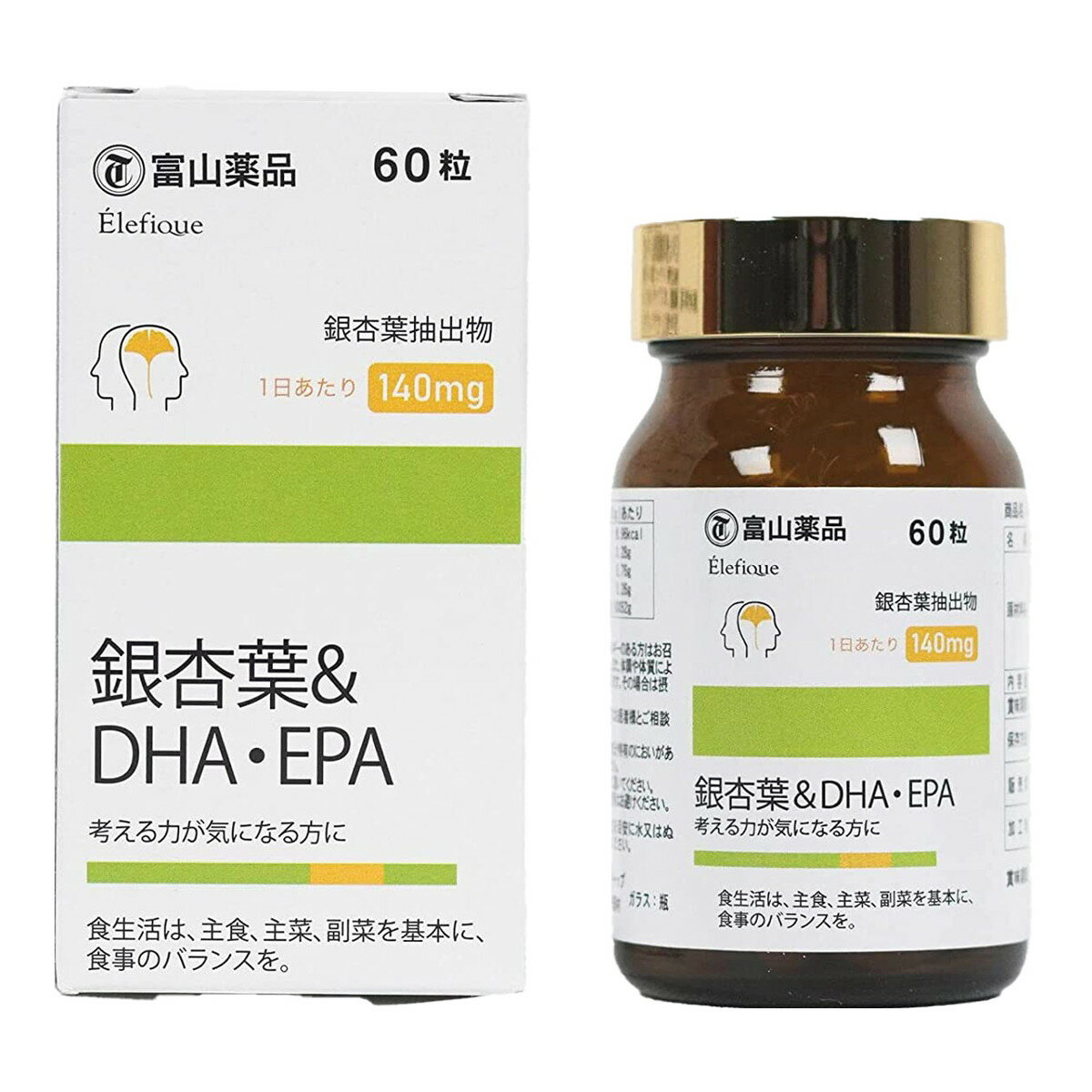 富山薬品 銀杏葉＆DHA・EPA 60粒