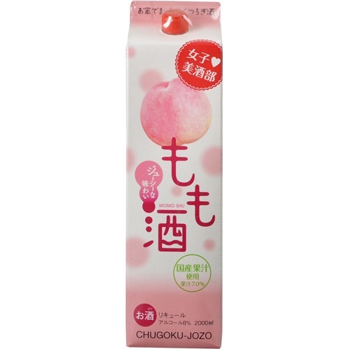 女子美酒部 もも酒 パック 8度(2000ml)