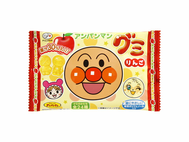 不二家 アンパンマングミ りんご 6粒