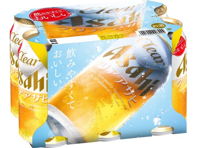 クリア　アサヒ　缶350ml　6缶パック