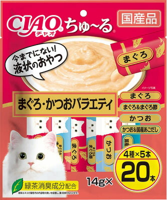 CIAOちゅ～る まぐろ・かつおバラエティ 14g×20本の商品画像