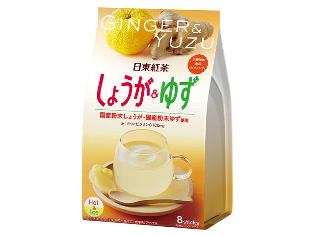 日東紅茶 しょうが&ゆず 9.8gX8