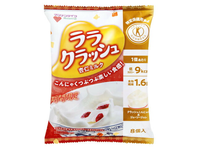 マンナンライフ 蒟蒻畑 ララクラッシュ 杏仁ミルク 24gX8