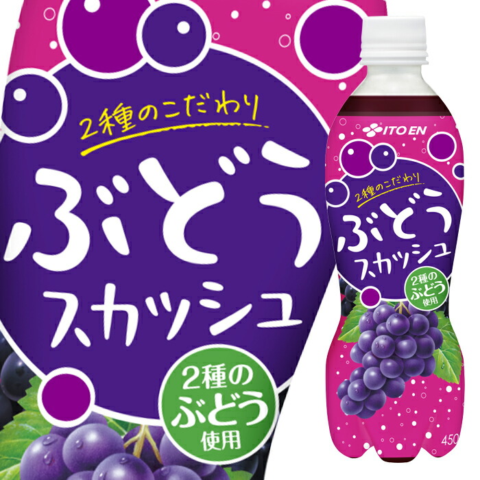 伊藤園 2種のこだわり ぶどうスカッシュ 450ml