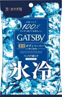 ギャツビー アイスデオドラント ボディペーパー アイスシトラス (医薬部外品) 10枚の商品画像