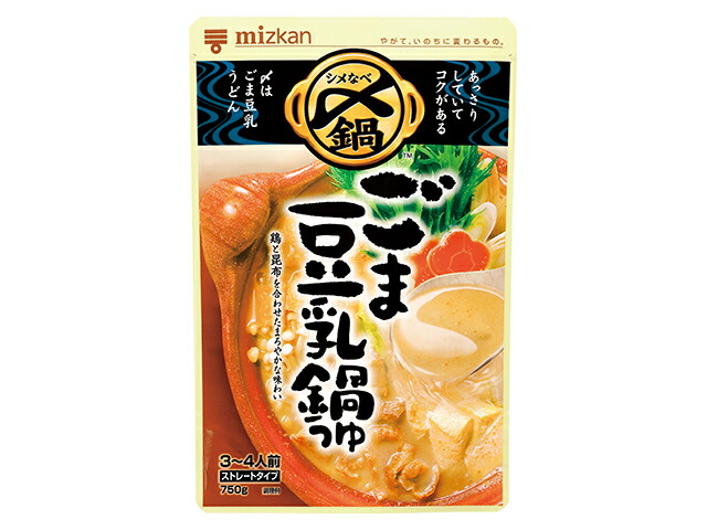 Ｍｉｚｋａｎ 〆まで美味しいごま豆乳鍋つゆ　ストレート