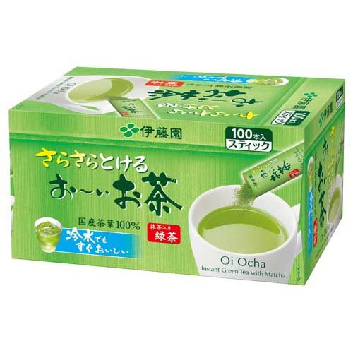 伊藤園 おーいお茶 抹茶入り緑茶 粉末 スティックタイプ(0.8g*100本)