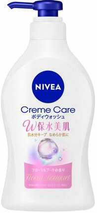 ニベア クリームケア ボディウォッシュ W保水美肌 フローラルブーケの香り ポンプ
