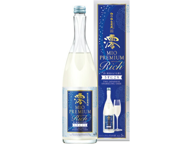 澪RICH 白壁蔵 うすにごり カートン入 750ml
