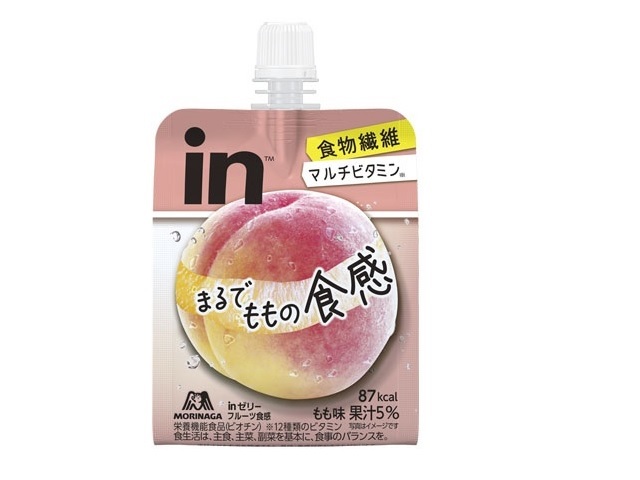 森永製菓 inゼリー フルーツ食感 もも 150g