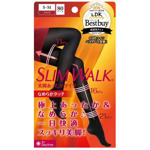 スリムウォーク あったかタイツ なめらかタッチ S-M(1足)