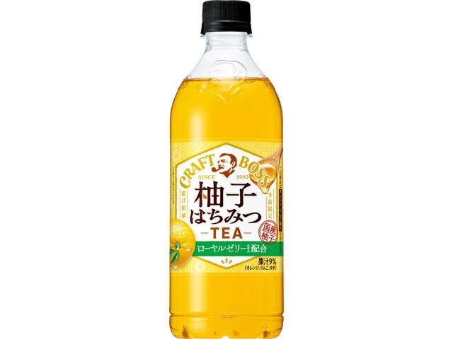 サントリー クラフトボス　柚子はちみつティー　６００ｍｌペット
