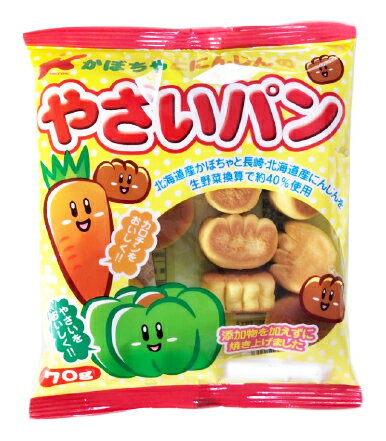 カネ増製菓 かぼちゃとにんじんのやさいパン 70g