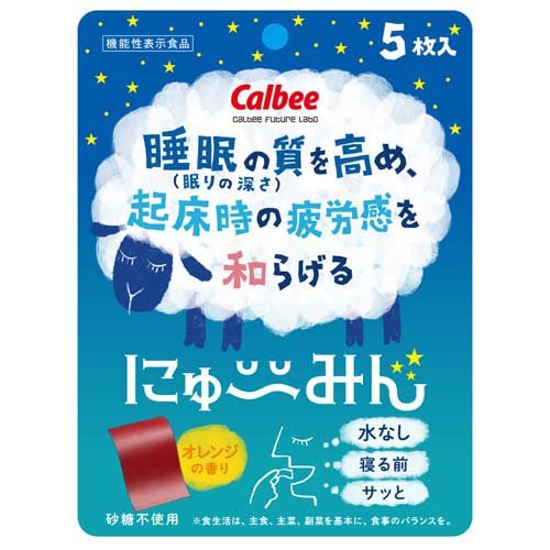 Calbee にゅーみん 機能性表示食品(5枚入)の商品画像