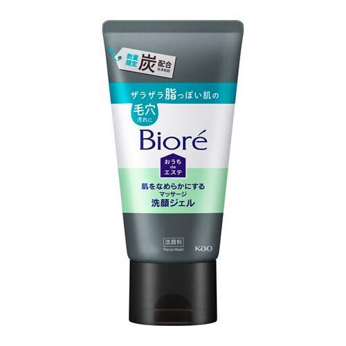 ビオレ おうちdeエステ 肌をなめらかにするマッサージ洗顔ジェル 炭(150g)