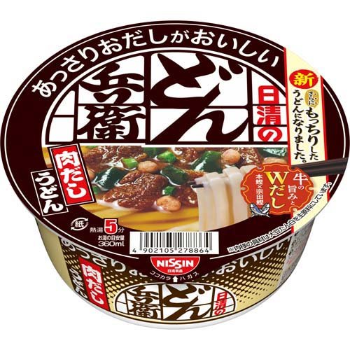 日清のあっさりおだしがおいしいどん兵衛 肉だしうどん(72g)