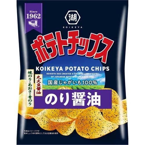 湖池屋 ポテトチップス のり醤油(50g)