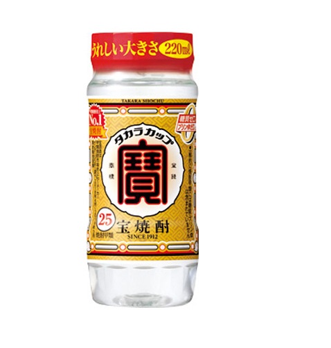 宝酒造 宝焼酎「タカラカップ」２５°２２０ＭＬペットカップ