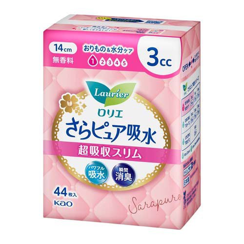 ロリエ さらピュア吸水 超吸収スリム 3cc(44枚入)の商品画像