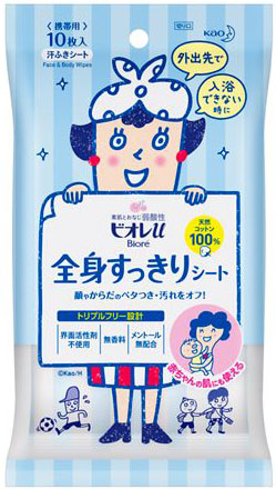 ビオレu 全身すっきりシート 携帯用 10枚入の商品画像