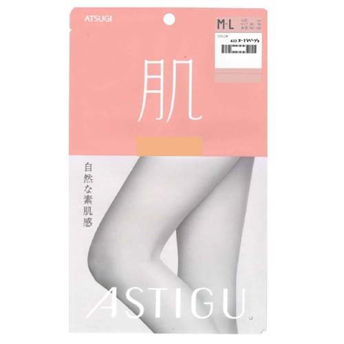 アスティーグ ストッキング 肌 自然な素肌感 M-L ヌーディベージュ(1足)
