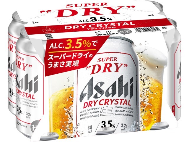 アサヒビール ＳＤドライクリスタル缶３５０　６缶×４の商品画像