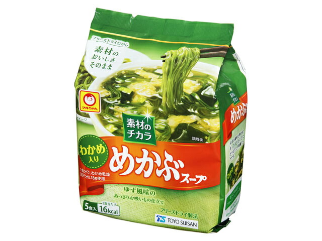 マルチャン 素材のチカラ めかぶスープ(5食入)の商品画像