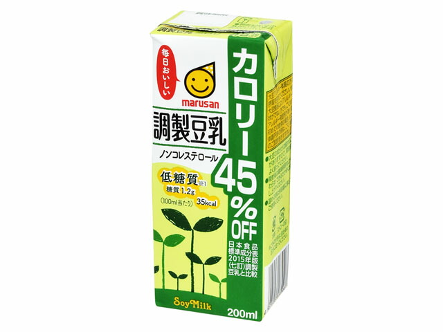 マルサン 調製豆乳 カロリー45%オフ 200ml
