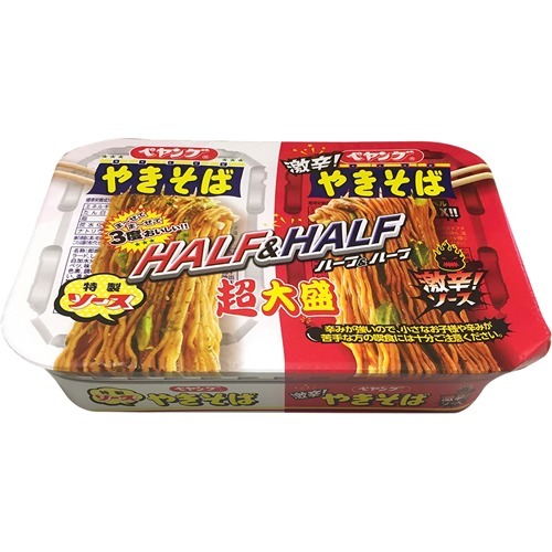 ペヤング 超大盛やきそばハーフ＆ハーフ 激辛(1コ入)