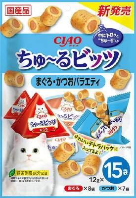 ちゅ～るビッツ まぐろ・かつおバラエティ 12g×15袋