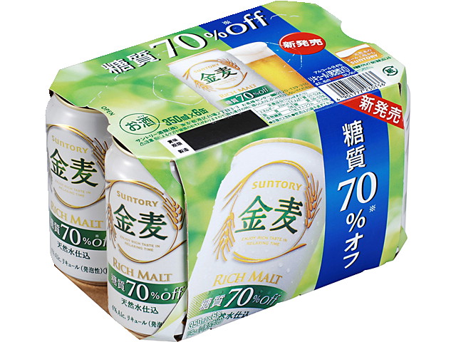 サントリー 金麦＜糖質75%ｏｆｆ＞350ml×6