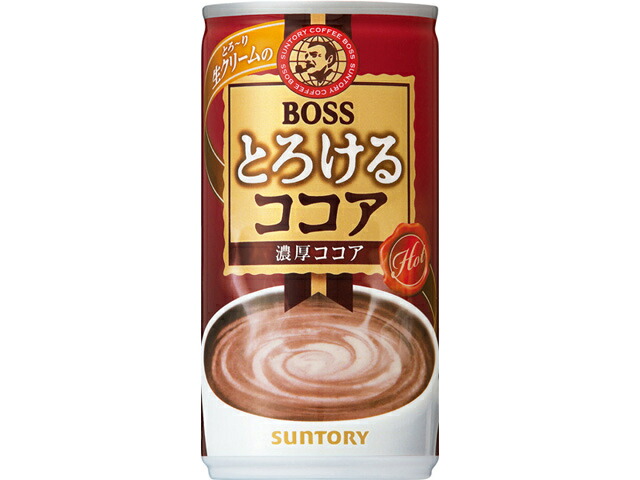サントリー ボス　とろけるココア　１８５ｇ缶