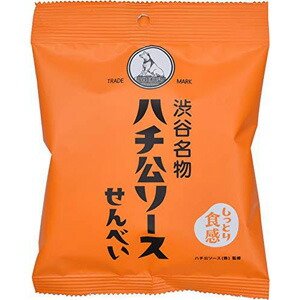 三真 ハチ公 しっとりソースせんべい 35g