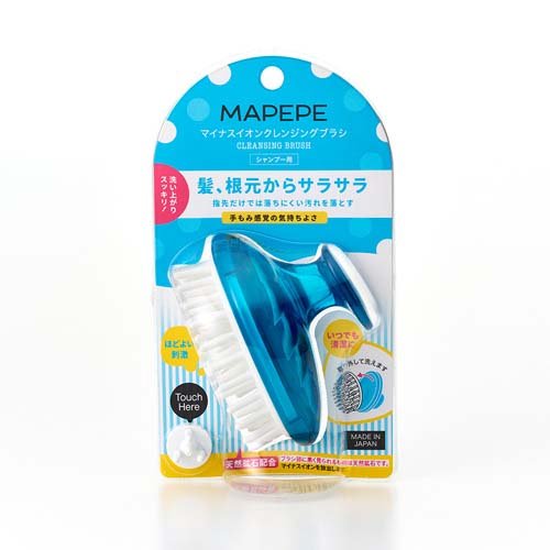 マペペ マイナスイオン マッサージ＆クレンジングブラシ シャンプー用(1コ入)
