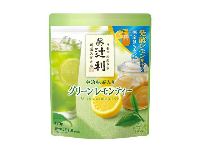 片岡物産 辻利　宇治抹茶入りグリーンレモンティー　１７０ｇ