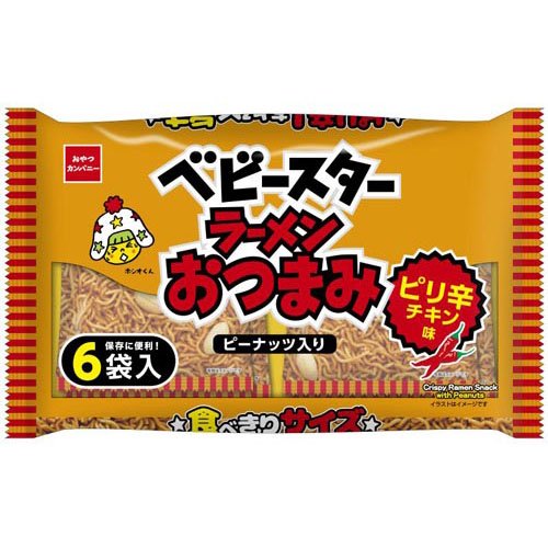 ベビースター ラーメンおつまみ ピリ辛チキン味(6袋入)