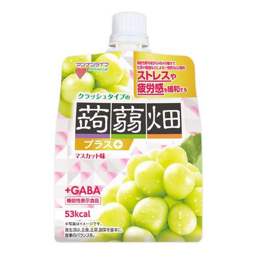 マンナンライフ クラッシュタイプの蒟蒻畑プラス マスカット味 150g