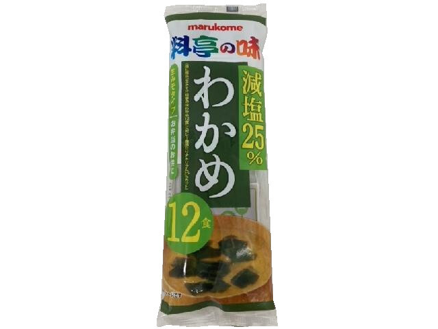 マルコメ 即席生みそ汁減塩わかめ　１２食