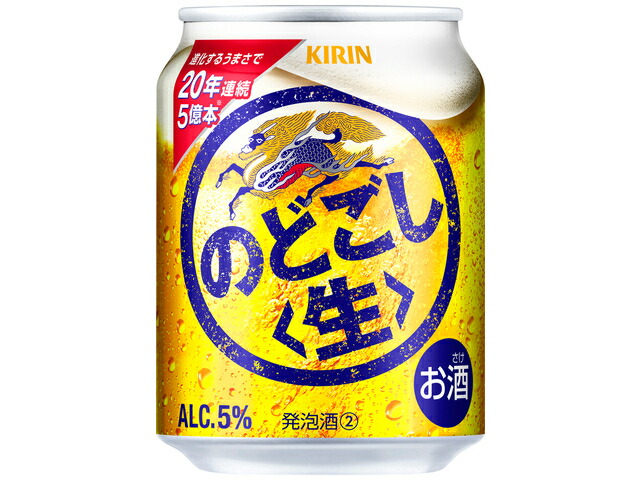 キリンビール のどごし＜生＞２５０缶の商品画像