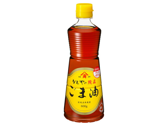 かどや製油 かどや製油　純正ごま油（ＰＥＴ）　６００ｇ