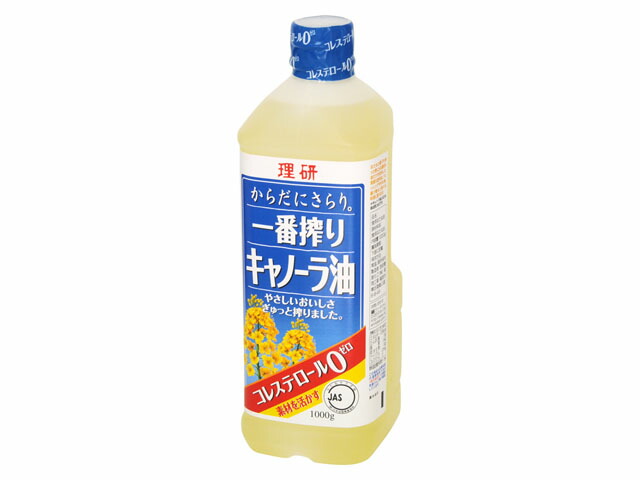 理研農産化工 一番搾り キャノーラ油 1Kg