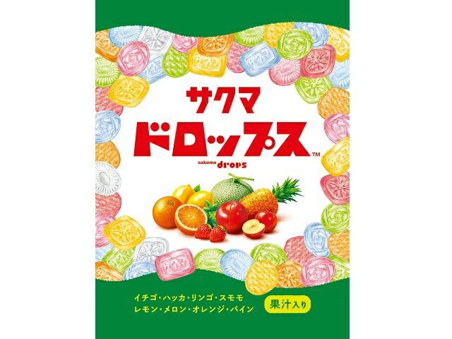 サクマ製菓 袋入りドロップス 105g