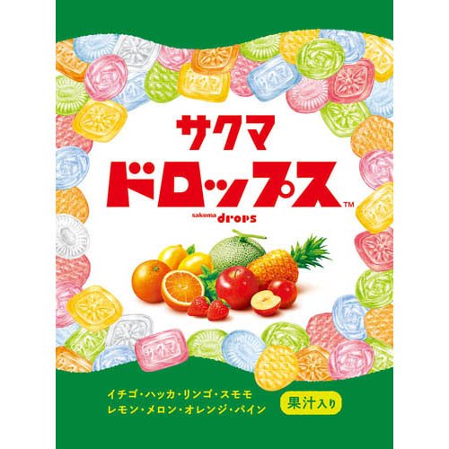 サクマ 袋入りドロップス(105g)