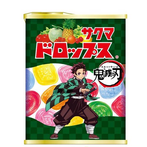 サクマ 缶ドロップス 鬼滅の刃デザイン缶(71g)