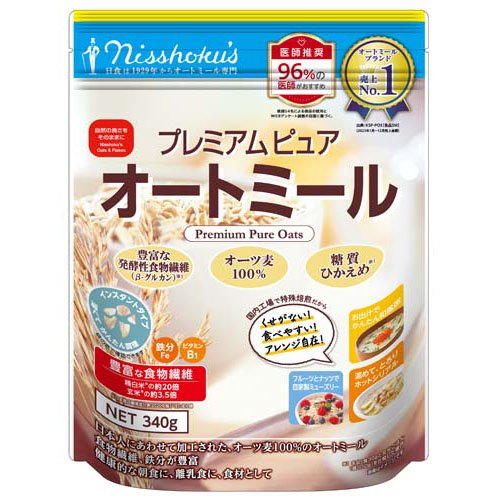 日食 プレミアムピュア オートミール(340g)