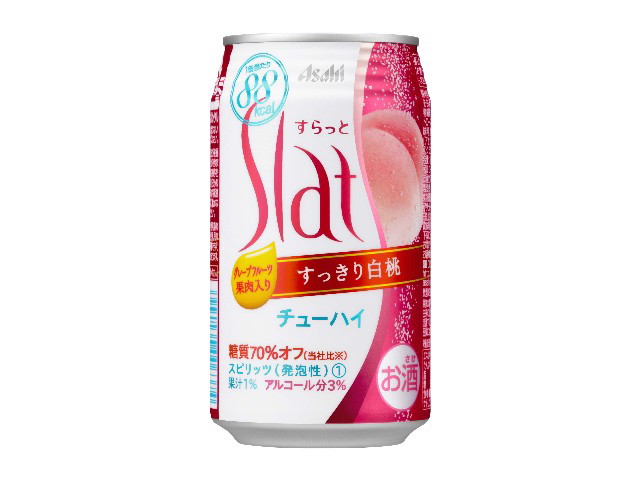 アサヒＳｌａｔすっきり白桃缶３５０ｍｌ
